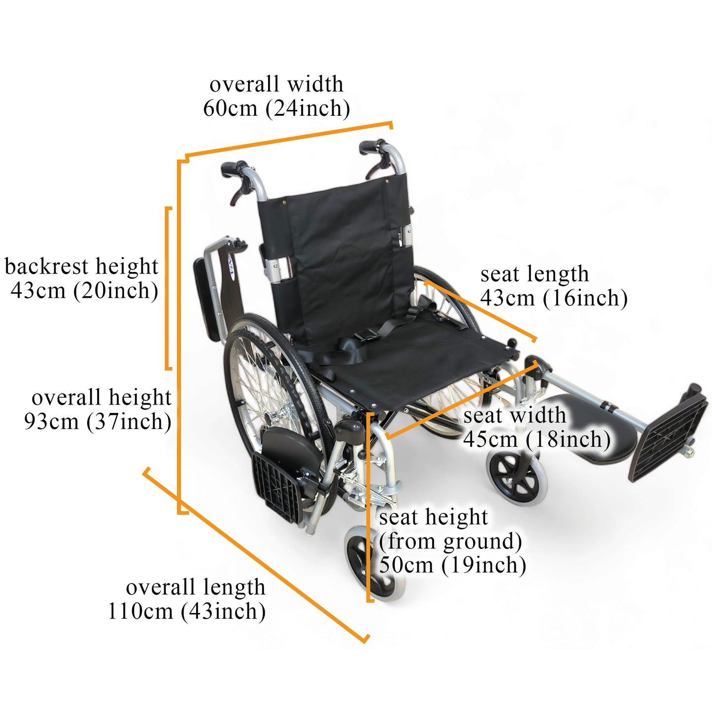 2 Months SGD200 + SGD100 Refundable Deposit - Leg Elevated Wheelchair Rental in Singapore