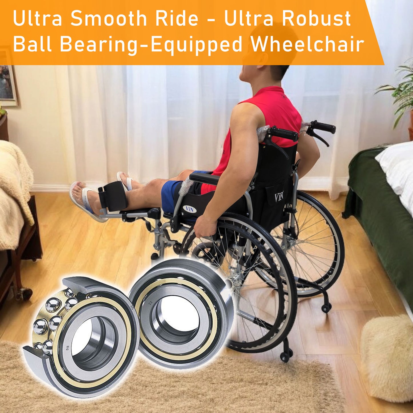 2 Months SGD200 + SGD100 Refundable Deposit - Leg Elevated Wheelchair Rental in Singapore
