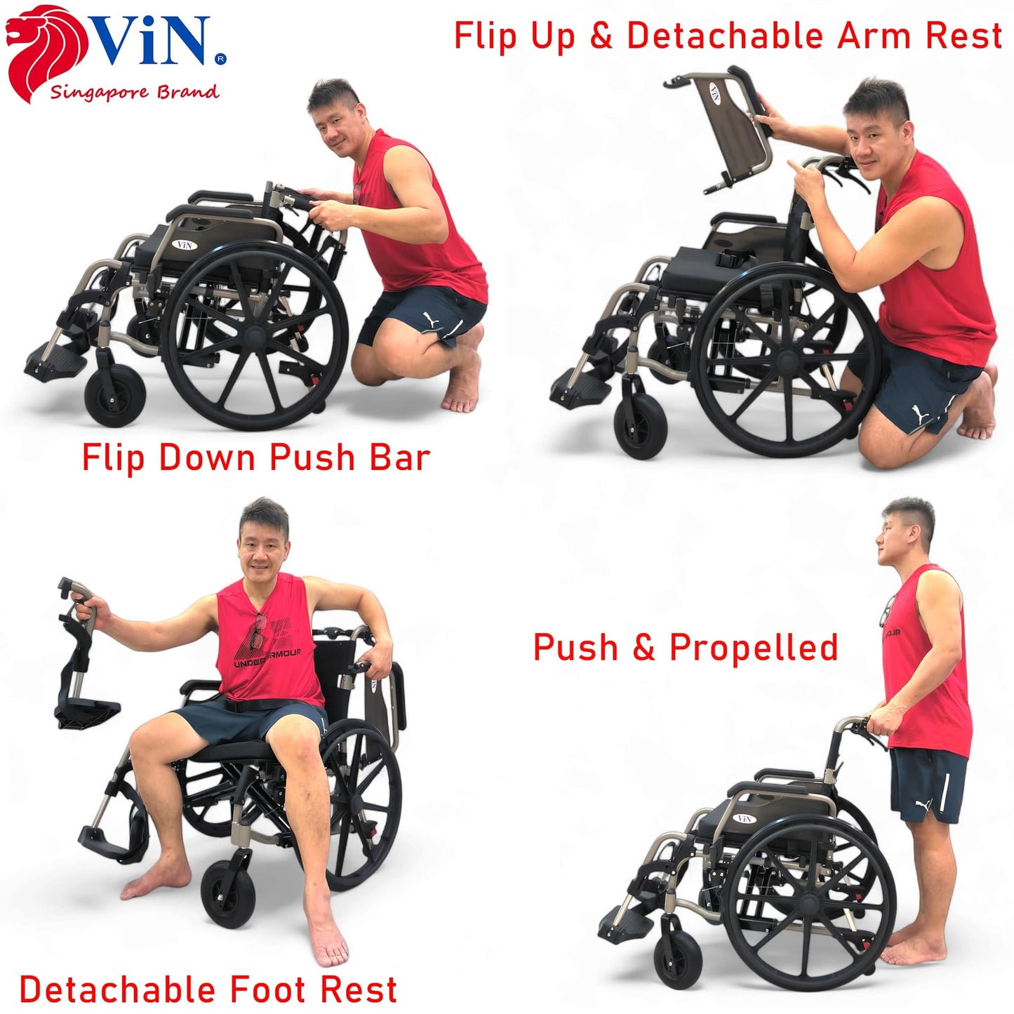 Big Large Wheelchair Rental In Singapore